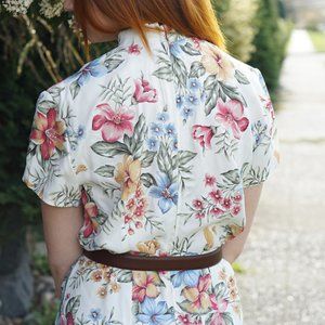 Vintage Floral Maxi Dress